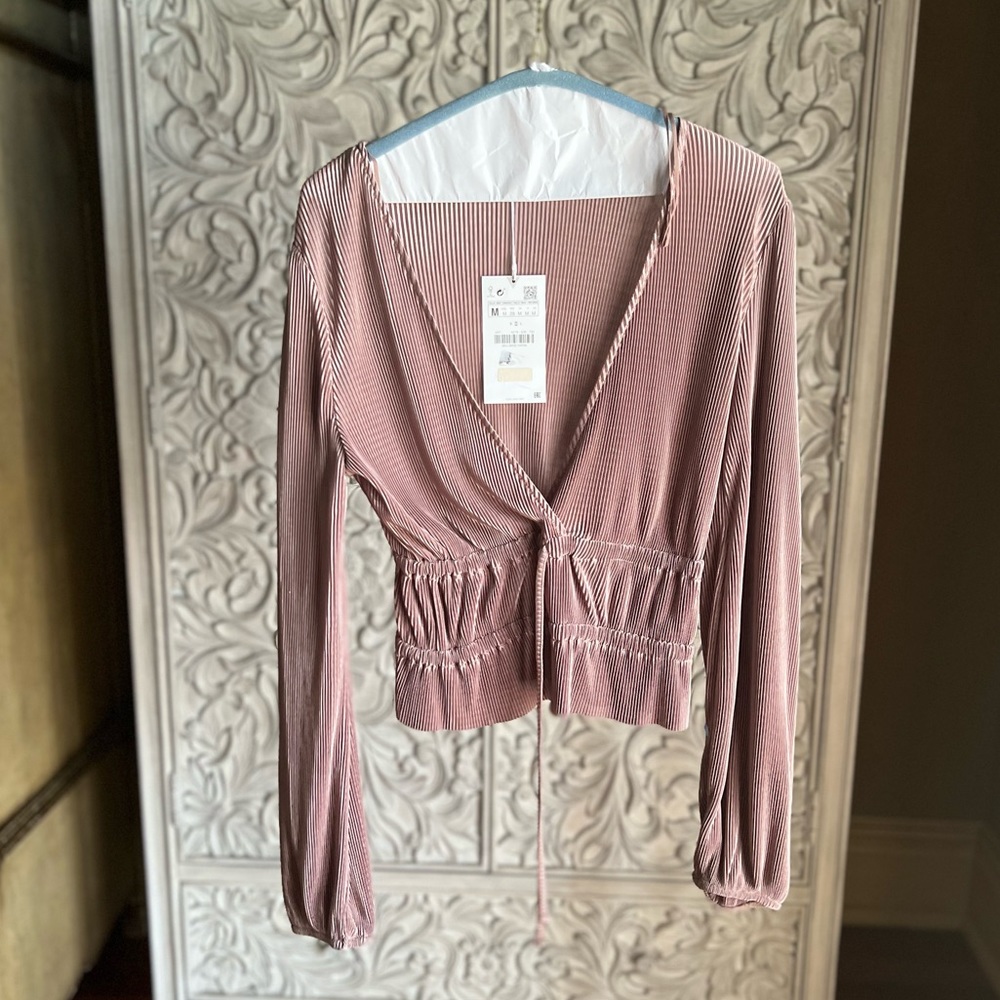 Zara Mauve Blouse
